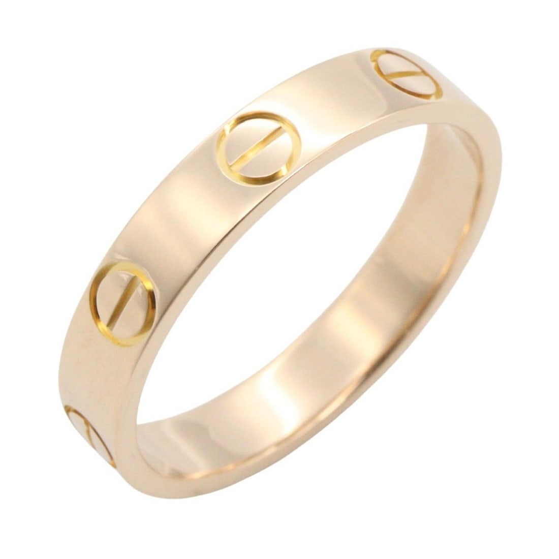 Cartier Mini Love Ring, 18K Pink Gold (PG), Women's, Tone, B4085251: --- Catalog ---Category: SizeJP Size: 10US Size: 5.5Category: DesignType: Band ringColor: GoldGender: WomenMaterial: Pink gold (18K)Category: GeneralMPN: B4085251Brand: Cartier--- Item List ---Section