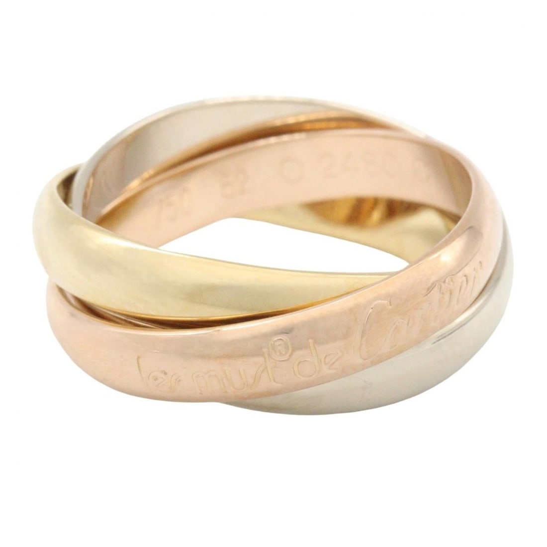 Cartier Trinity Ring - Ring/Finger Jewelry 18K (Yellow Gold), 18KWG (White 18KPG (Pink Gold) Women's: --- Catalog ---Category: SizeJP Size: 11US Size: 6Category: DesignType: Band ringColor: Gold, SilverGender: WomenMaterial: Pink gold (18K), White gold (18K), Yellow gold (18K)Category: GeneralBrand: C