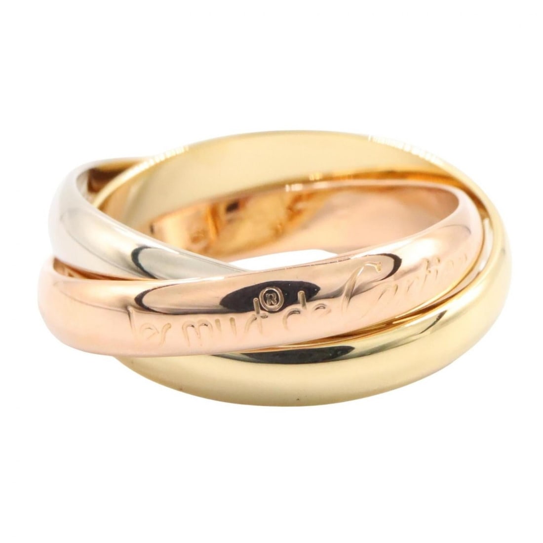 Cartier Trinity Ring - Ring/Finger Jewelry 18K (Yellow Gold), 18KWG (White 18KPG (Pink Gold) Women's: --- Catalog ---Category: SizeJP Size: 10.5US Size: 5.5Category: DesignType: Band ringColor: Gold, SilverGender: WomenMaterial: Pink gold (18K), White gold (18K), Yellow gold (18K)Category: GeneralBran
