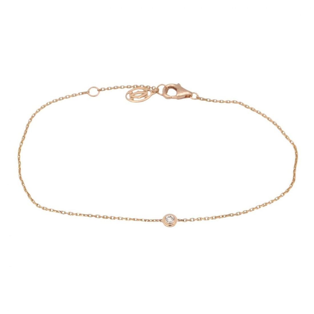 Cartier d'Amour XS Bracelet, 18K Pink Gold (PG), Diamond, Women's, Clear/Gold Tone, B6045717: --- Catalog ---Category: SizeLength: 16.5cm - 18.5cm / 6.49'' - 7.28''Category: DesignType: Charm braceletColor: Clear, GoldStone: DiamondGender: WomenMaterial: Pink gold (18K)Category: GeneralMPN: