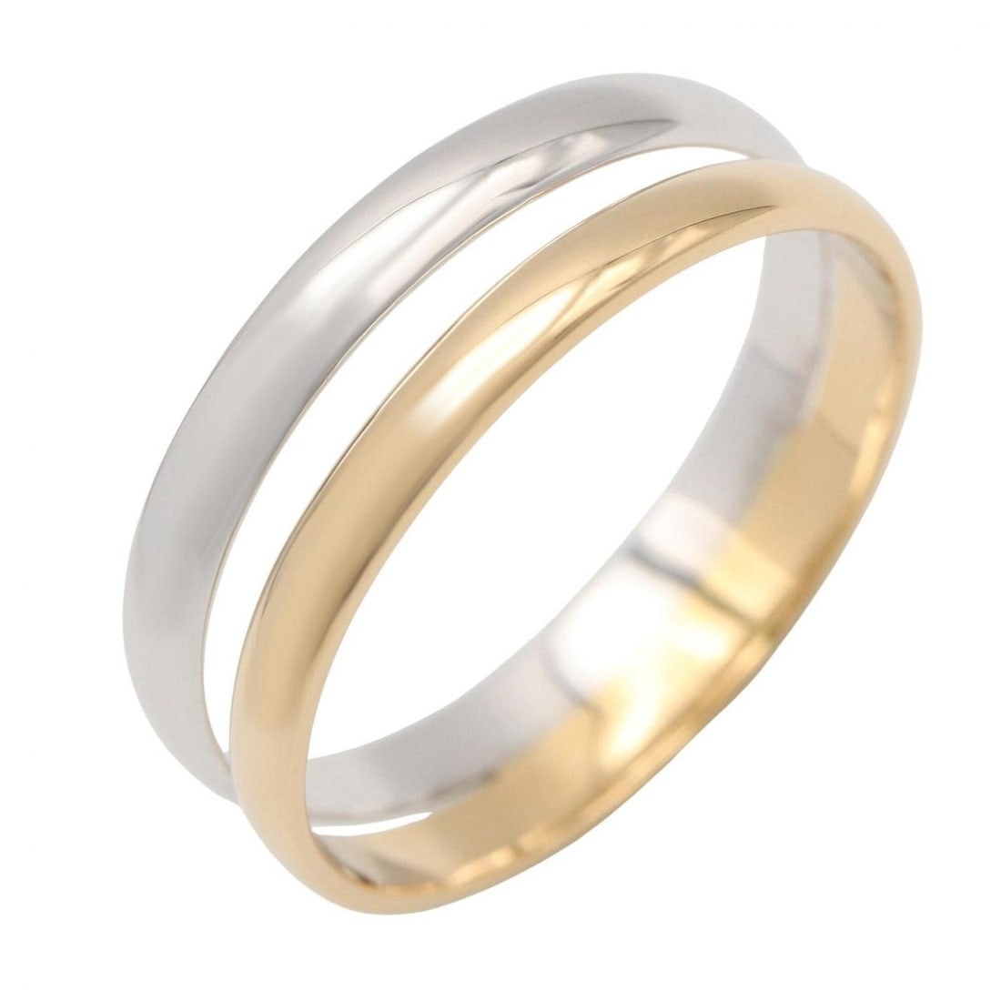 Cartier vintage ring, jewelry, 18K (yellow gold), 18KWG (white men's, women's, gold tone, silver: --- Catalog ---Category: SizeJP Size: 11.5US Size: 6Category: DesignType: Band ringColor: Gold, SilverGender: Men,WomenMaterial: White gold (18K), Yellow gold (18K)Category: GeneralBrand: Cartier---