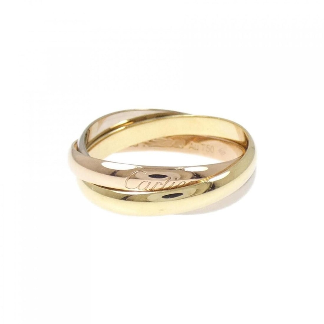 Cartier Trinity Small Ring: --- Catalog ---Category: SizeUS Size: 6.5Brand Size: 53Category: DesignType: Band ringGender: WomenMaterial: Pink gold (18K), White gold (18K), Yellow gold (18K)Category: GeneralMPN: B4235100Brand: