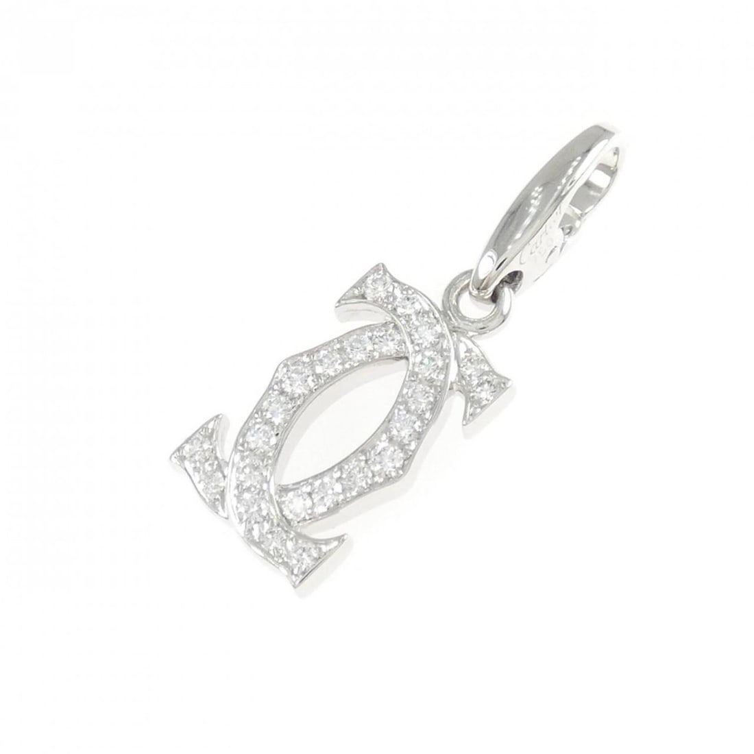 Cartier 2C Pendant: --- Catalog ---Category: SizePendant Size: 25.6mm x 8.6mm / 1'' x 0.33''Category: DesignGender: WomenMaterial: White gold (18K)Necklace Type: PendantCategory: GeneralMPN: B3010300Brand: Cartier---