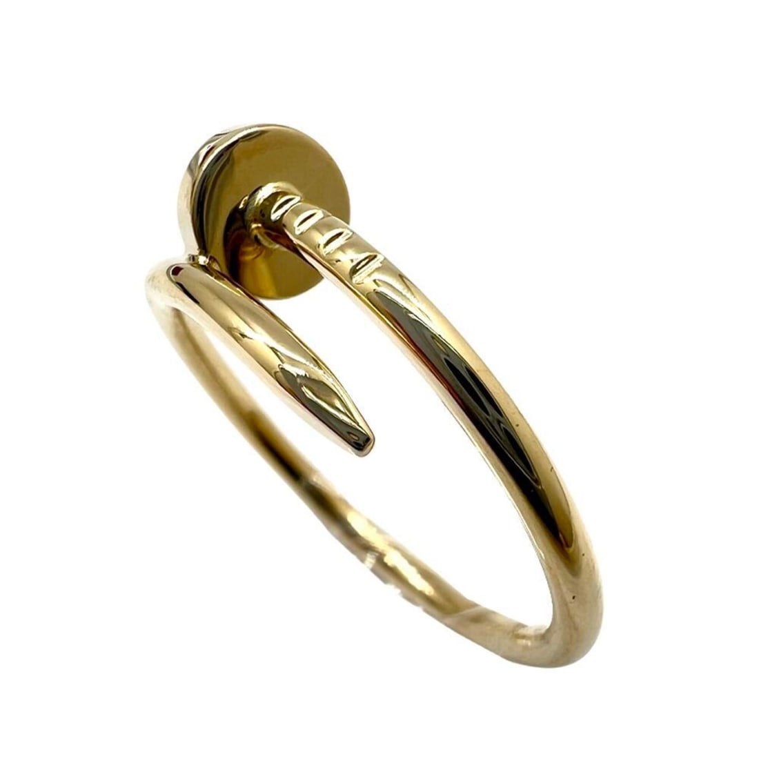 Cartier Juste un Clou Ring Small K18YG #55 for Women and Men: --- Catalog ---Category: SizeWeight: 3.5g / 0.12oz.US Size: 7.5Brand Size: 55Category: DesignType: Band ringColor: Yellow goldGender: Men,Women,UnisexMaterial: Yellow gold (18K)Metal Purity: 18KCatego