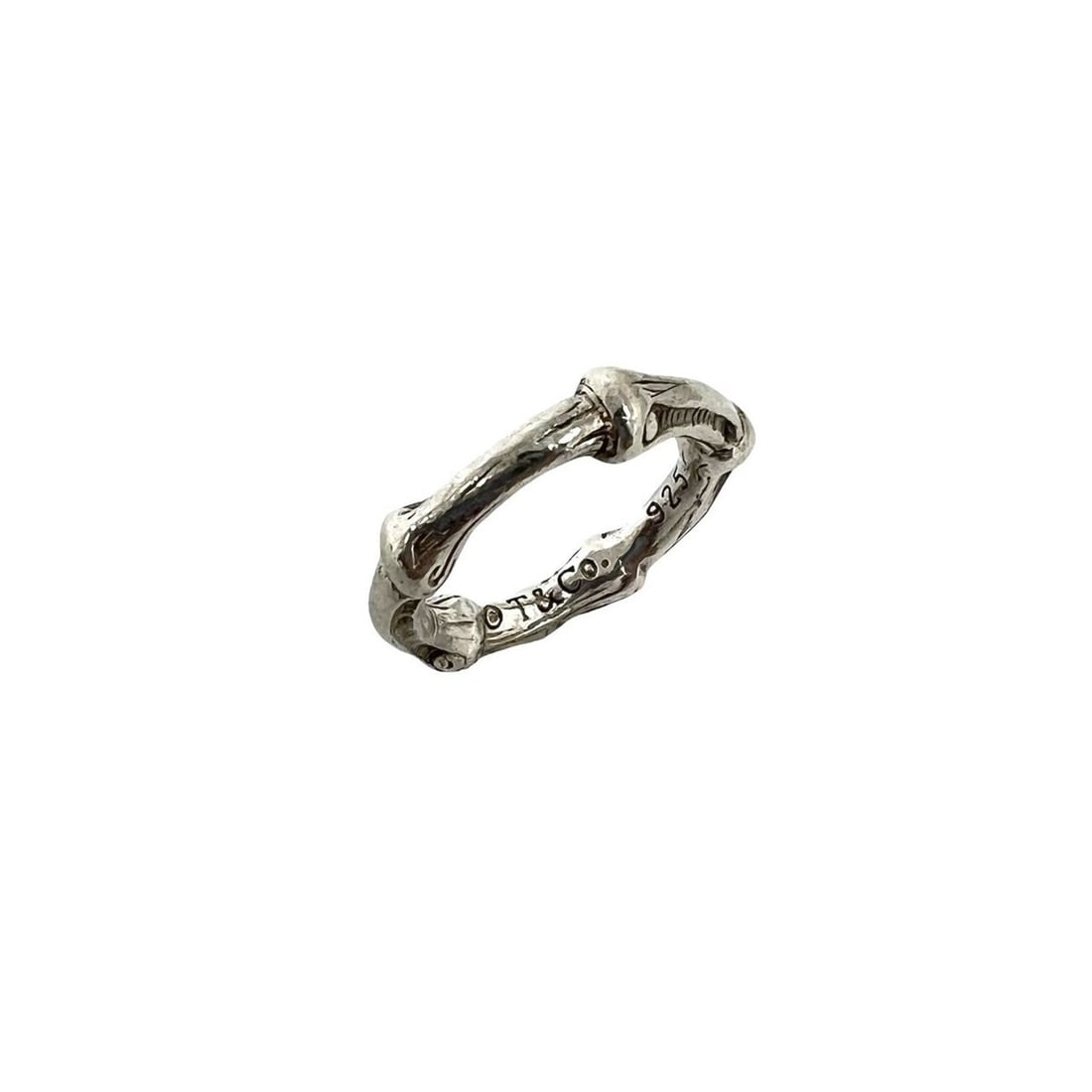 TIFFANY&Co. Tiffany Vintage Bamboo Ring, Sterling Silver 925, Accessory, 213-1: --- Catalog ---Category: SizeJP Size: 10US Size: 5.5Category: DesignType: Band ringColor: SilverGender: WomenMaterial: Silver 925Category: GeneralBrand: Tiffany--- Item List ---Section:
