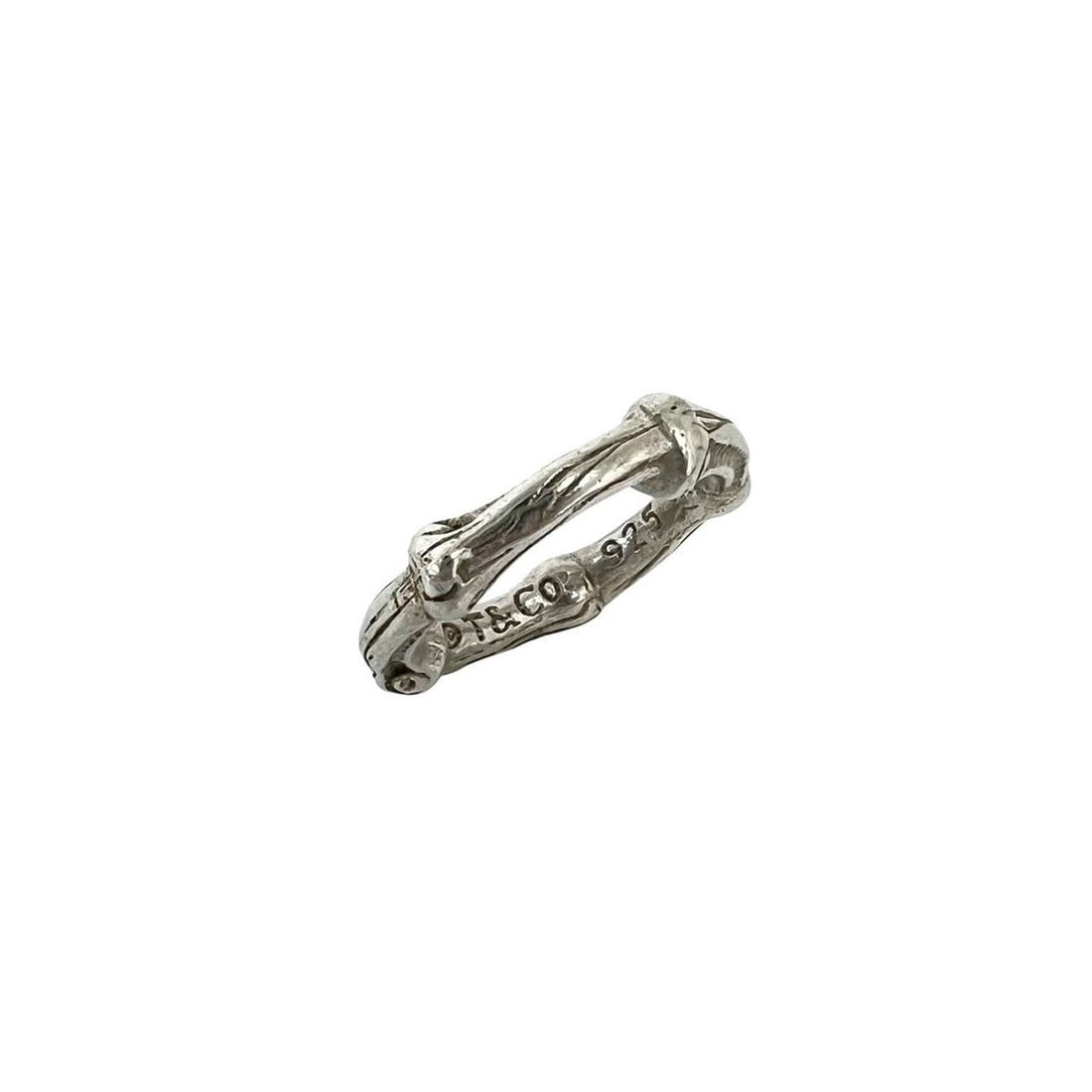 TIFFANY&Co. Tiffany Vintage Bamboo Ring, Sterling Silver 925, Accessory, 227-9: --- Catalog ---Category: SizeJP Size: 5US Size: 3.5Category: DesignType: Band ringColor: SilverGender: WomenMaterial: Silver 925Category: GeneralBrand: Tiffany--- Item List ---Section: