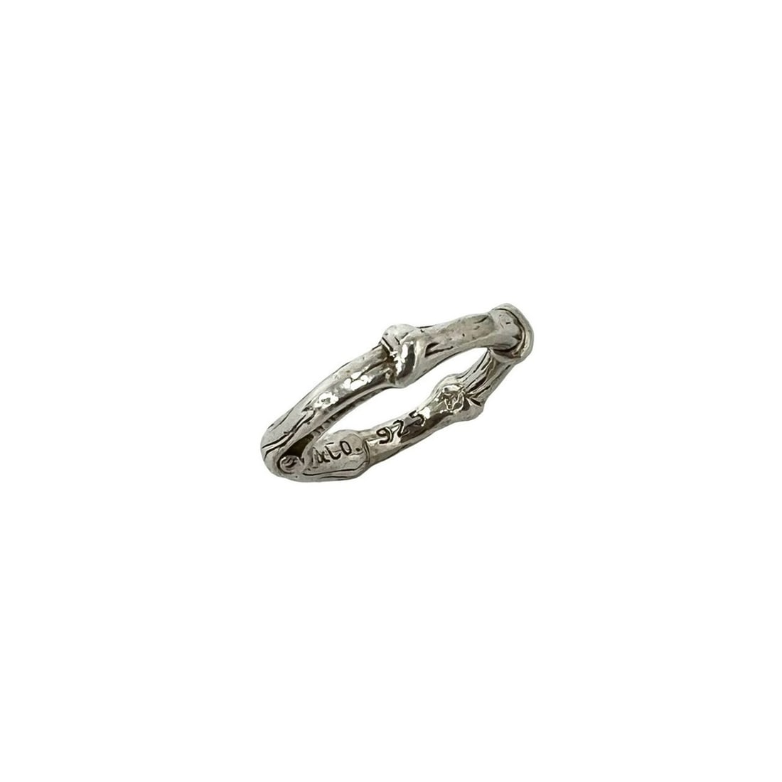 TIFFANY&Co. Tiffany Vintage Bamboo Ring, Sterling Silver 925, Accessory, 212-9: --- Catalog ---Category: SizeJP Size: 9US Size: 5Category: DesignType: Band ringColor: SilverGender: WomenMaterial: Silver 925Category: GeneralBrand: Tiffany--- Item List ---Section: