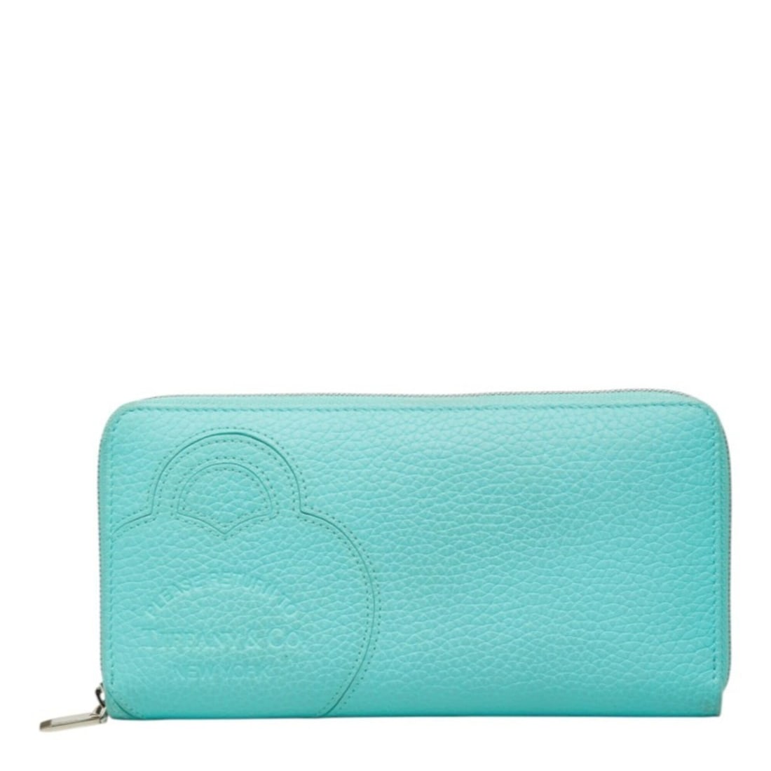Tiffany & Co. Return to Large Zip Wallet, Round Zipper Long Blue Leather, Women's.: --- Catalog ---Category: SizeSize (HxWxD): 10.5cm x 20cm x 2cm / 4.13'' x 7.87'' x 0.78''Category: DesignType: Long wallet (bi-fold)Color: Tiffany blueGender: WomenMaterial: Leather Category: GeneralB