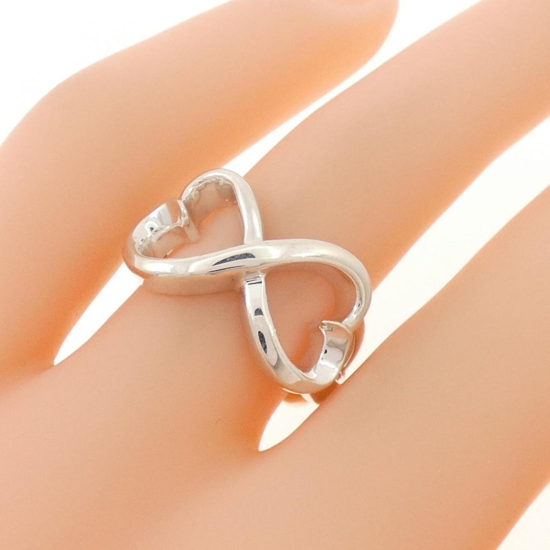 Tiffany Double Loving Heart Ring - 5