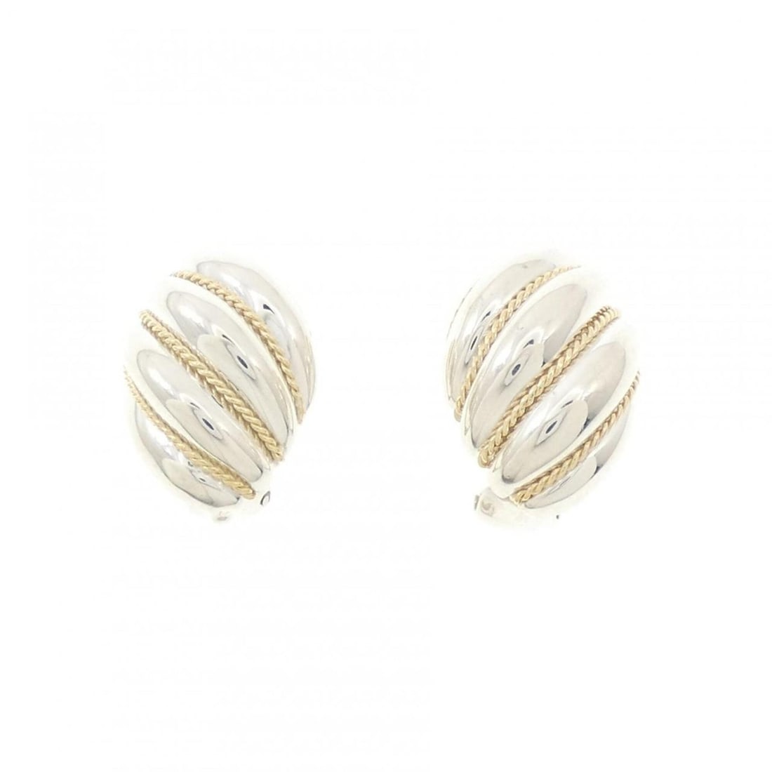 Tiffany & Co. 925 750YG Earrings: --- Catalog ---Category: SizeSize (HxWxD): 20.00mm x 13.00mm / 0.79'' x 0.51''Category: DesignType: Clip earringsGender: WomenMaterial: Silver 925, Yellow gold (18K)Category: GeneralBrand: Tiffany--- 