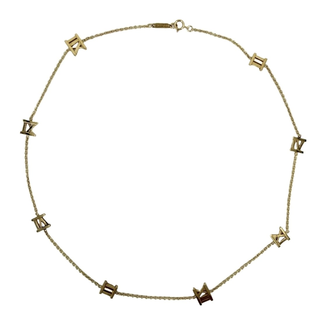 Tiffany & Co. Atlas Necklace for Women, 18K Yellow Gold (Au750), Approx. 7.9g: --- Catalog ---Category: SizeNeck Circumference: 40.5 cm / 15.94''Category: DesignColor: Yellow goldGender: WomenMaterial: Yellow gold (18K)Necklace Type: NecklaceCategory: GeneralBrand: Tiffany--- It
