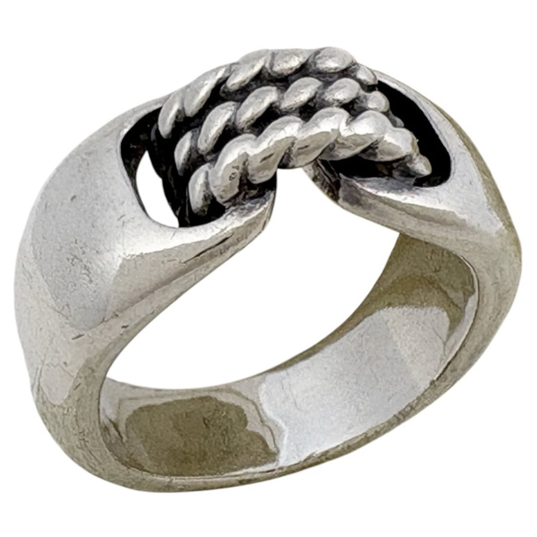 Hermes HERMES Chlorois Ring, Metal, Silver, Women's: --- Catalog ---Category: SizeJP Size: 9.5US Size: 5Category: DesignType: Band ringColor: SilverGender: WomenMaterial: MetalCategory: GeneralBrand: Hermes--- Item List ---Section: ConditionRanking: Ran