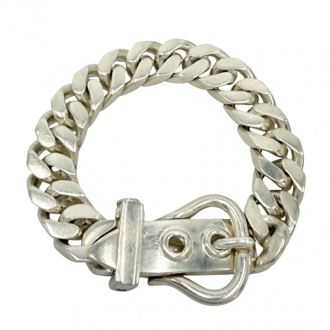Hermes Bracelet for Men and Women, Brooke Sellier MM, Jewelry Accessory, Adjustable, HERMES,: --- Catalog ---Category: SizeLength: 18cm / 7.08''Category: DesignType: Charm braceletColor: SilverGender: Men,WomenMaterial: Silver 925Category: GeneralBrand: Hermes--- Item List ---Section: Conditio