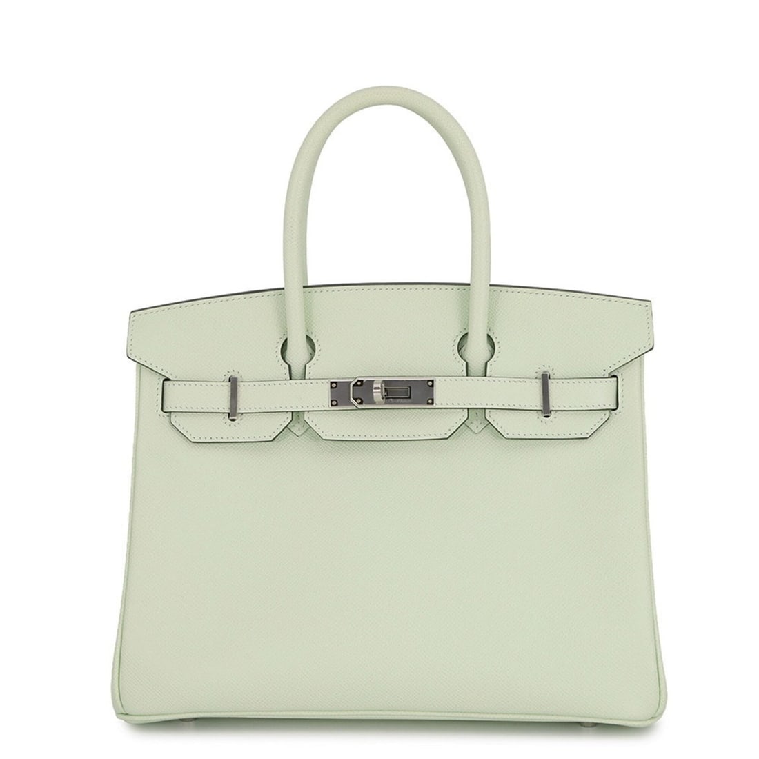 Hermes Birkin 30 Vert Fizz Epsom B stamp HERMES handbag women's: --- Catalog ---Category: SizeSize (HxWxD): 24cm x 30cm x 15.5cm / 9.44'' x 11.81'' x 6.1''Category: DesignType: HandbagGender: WomenMaterial: Epsom leather Hardware Color: SilverCategory: GeneralBrand