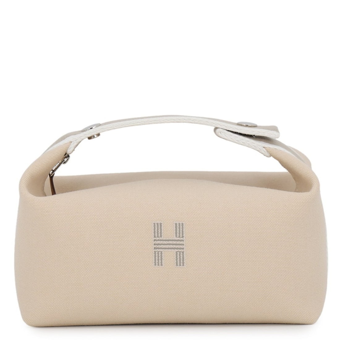 Hermes handbag pouch Bride-à-Black PM natural canvas HERMES: --- Catalog ---Category: SizeSize (HxWxD): 10cm x 21cm x 12cm / 3.93'' x 8.26'' x 4.72''Category: DesignType: Handbag, PouchColor: BeigeGender: WomenMaterial: Canvas Hardware Color: SilverCategory: Ge