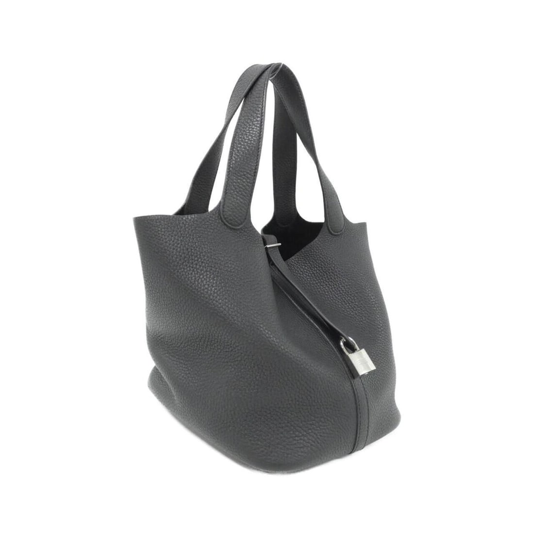 Hermes Picotin Lock MM 060991CK Handbag: --- Catalog ---Category: SizeSize (HxWxD): 23cm x 22cm x 18cm / 9.05'' x 8.66'' x 7.08''Category: DesignType: HandbagColor: BlackGender: WomenMaterial: Taurillon clemence leather Hardware Color: