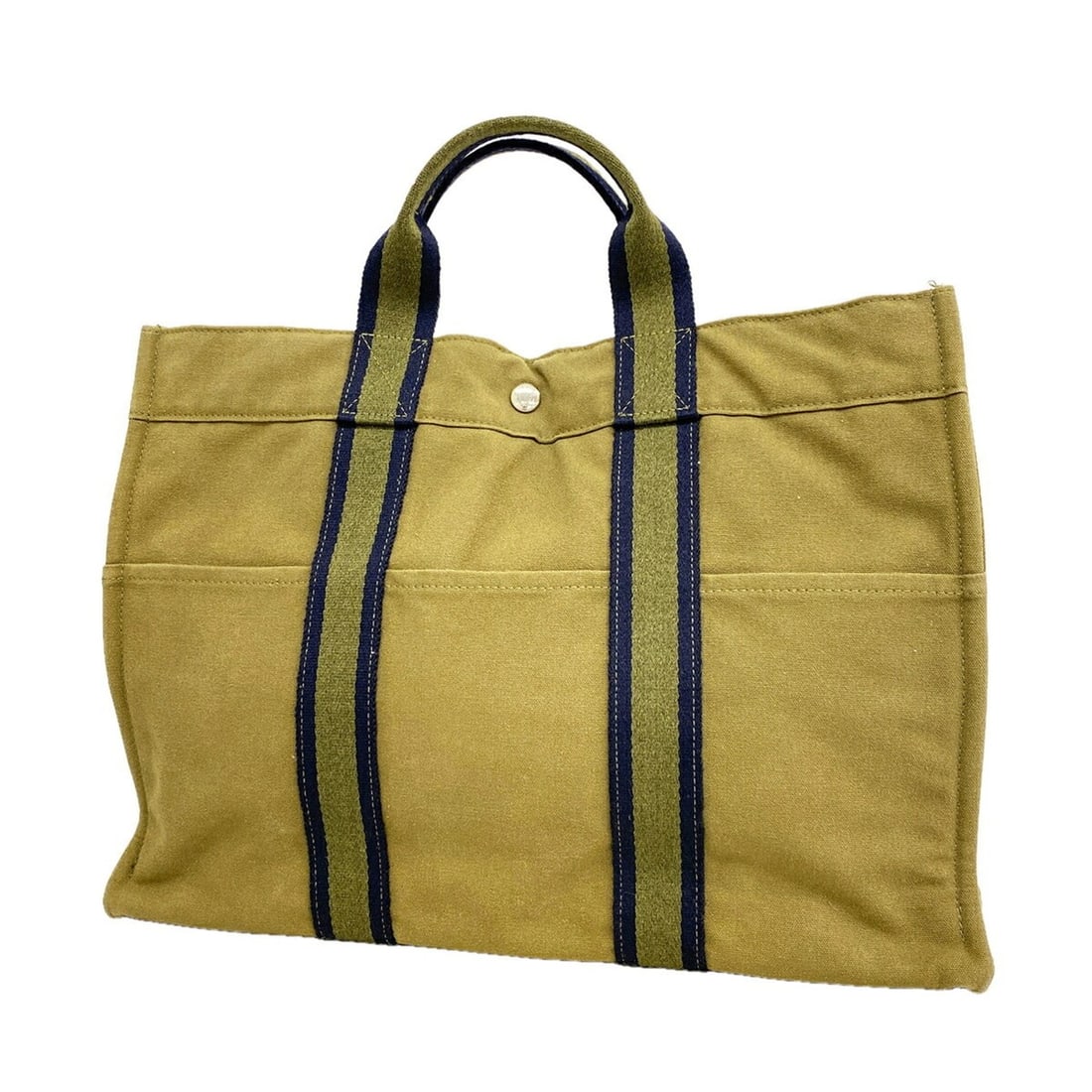 Hermes Fourre-Tout MM Canvas Tote Bag, Khaki, Women's: --- Catalog ---Category: SizeSize (HxWxD): 32cm x 43.5cm x 9cm / 12.59'' x 17.12'' x 3.54''Category: DesignType: Tote bagColor: KhakiGender: WomenMaterial: Canvas Hardware Color: SilverCategory: Gener