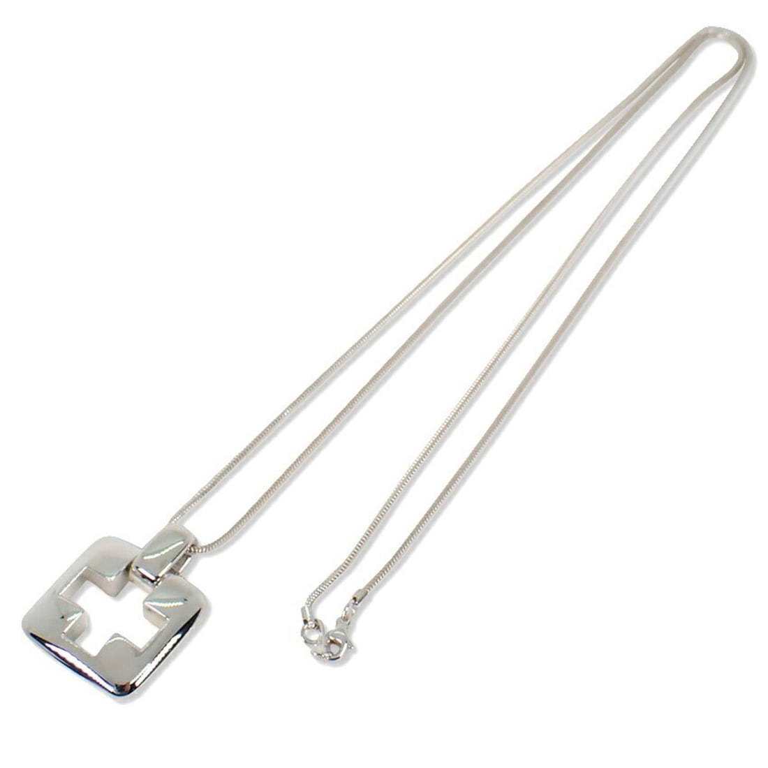 TIFFANY & Co. 925 Cross Square Pendant: --- Catalog ---Category: SizePendant Size: 24mm / 0.94''Neck Circumference: 82 cm / 32.28''Category: DesignGender: WomenMaterial: Sterling silver 925Pendant Type: PendantNecklace Type: NecklaceCategor