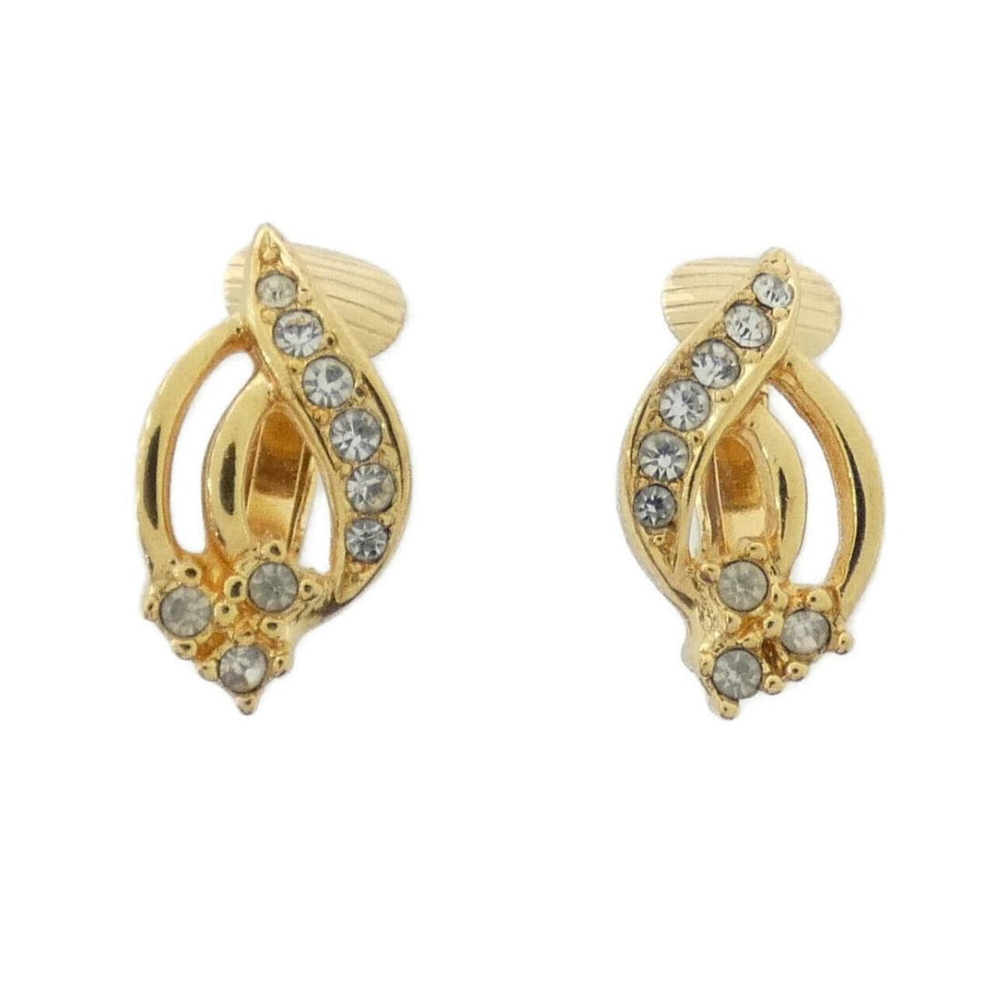 Christian Dior earrings: --- Catalog ---Category: SizeSize (HxWxD): 1.80mm x 1.00mm / 0.07'' x 0.04''Category: DesignType: Clip earringsColor: ClearGender: WomenCategory: GeneralBrand: Christian Dior--- Item List ---Section: