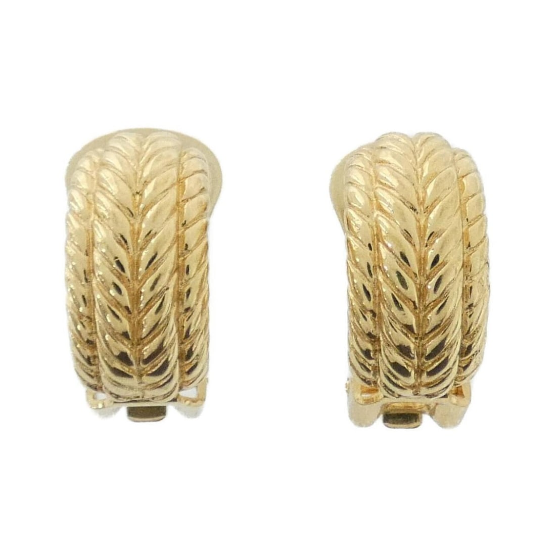 Christian Dior earrings: --- Catalog ---Category: SizeSize (HxWxD): 20.00mm x 10.00mm / 0.79'' x 0.39''Category: DesignType: Clip earringsColor: GoldGender: WomenCategory: GeneralBrand: Christian Dior--- Item List