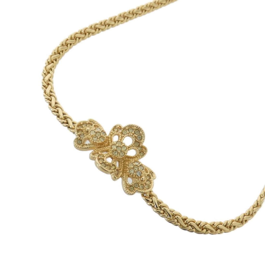 Christian Dior necklace: --- Catalog ---Category: SizePendant Size: 20mm x 30mm / 0.78'' x 1.18''Neck Circumference: 40 cm - 43.5 cm / 15.74'' - 17.12''Category: DesignColor: Clear, GoldGender: WomenNecklace Type: