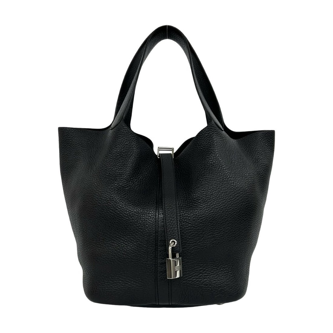 HERMES Picotin Lock GM Taurillon Clemence Leather Handbag, Black, 24771: --- Catalog ---Category: SizeSize (HxWxD): 26.5cm x 21cm x 25.5cm / 10.43'' x 8.26'' x 10.03''Category: DesignType: HandbagColor: BlackGender: WomenMaterial: Taurillon clemence leather Category: Gener