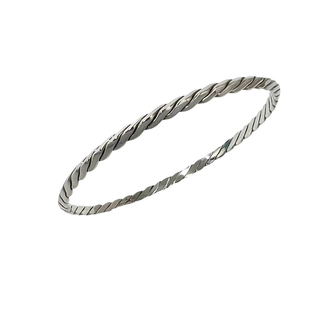 TIFFANY&Co. Tiffany Vintage Twist Bangle, Sterling Silver 925 Bracelet, Accessory, Silver, Item No.: --- Catalog ---Category: SizeLength: 20cm / 7.87''Category: DesignType: BangleColor: SilverGender: WomenMaterial: Silver 925Category: GeneralBrand: Tiffany--- Item List ---Section: ConditionRanking: R