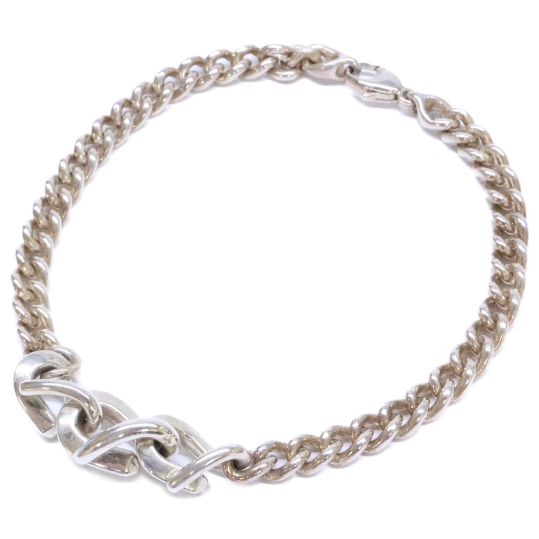 TIFFANY&Co. Tiffany Forge Link Bracelet, Silver, Ag925, Men's: --- Catalog ---Category: SizeLength: 20cm / 7.87''Category: DesignType: Charm braceletColor: SilverGender: MenMaterial: Silver 925Category: GeneralBrand: Tiffany--- Item List ---Section: ConditionRank