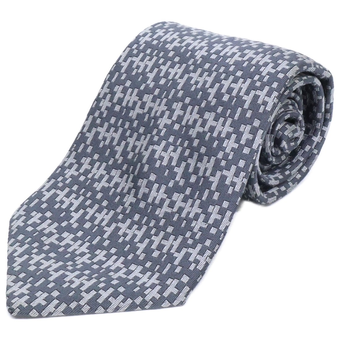 HERMES Hermes all-over pattern silk tie, gray, men's.: --- Catalog ---Category: SizeWidth: 9cm / 3.54''Total Length: 157cm / 61.81''Category: DesignType: CravatColor: GrayGender: MenMaterial: Silk Category: GeneralBrand: Hermes--- Item List ---Section: Co