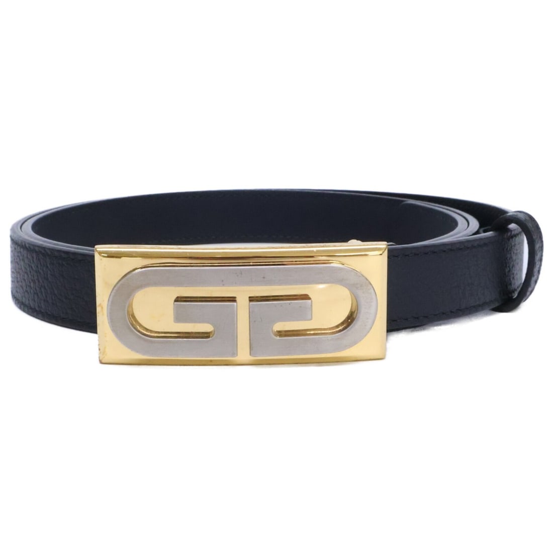 GUCCI 572227 GG Buckle Leather Belt 90/36 Black Gold Men's: --- Catalog ---Category: SizeLength: 85cm - 95cm / 33.46'' - 37.4''Category: DesignType: Standard beltColor: Black, GoldGender: MenMaterial (Strap): Leather Category: GeneralBrand: Gucci--- Item List 