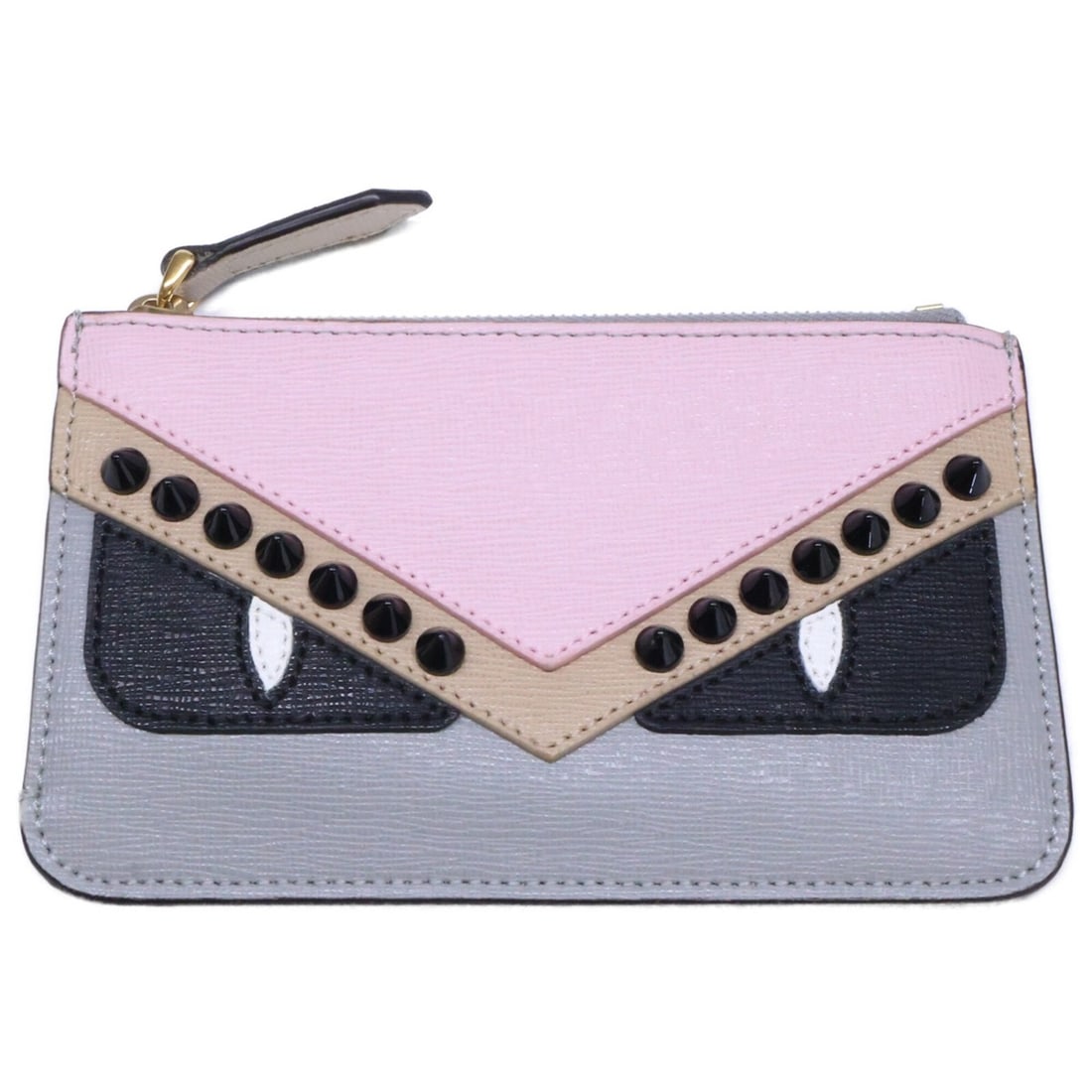 FENDI 8AP151 9HF F10Y0 KEY CASE POUCH Monster Bugs Eye Key Case Pink Beige Gray Women's: --- Catalog ---Category: DesignType: KeycaseColor: Beige, Gray, PinkGender: WomenCategory: GeneralBrand: FendiCategory: Physical PropertiesSize (HxWxD): 8.5cm x 14cm x 1cm / 3.34'' x 5.51'' x 0.39''--
