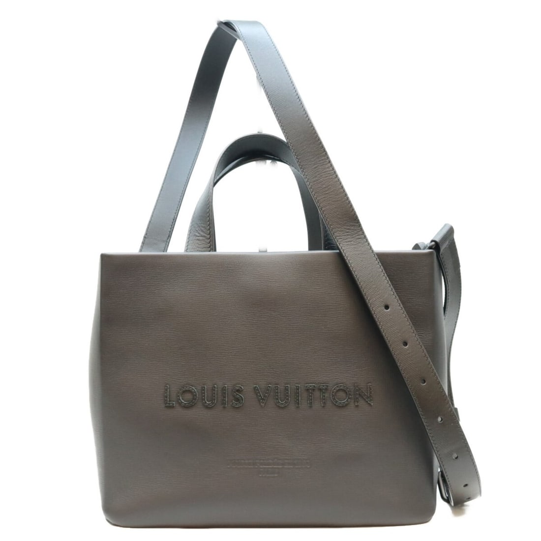 LOUIS VUITTON M28311 Noir Cowhide Leather Shopper Tote MINI Handbag Shoulder Bag (Black) Men's: --- Catalog ---Category: SizeSize (HxWxD): 21cm x 25.5cm x 14cm / 8.26'' x 10.03'' x 5.51''Category: DesignType: Handbag, Shoulder bagColor: Black, NoirGender: MenMaterial: Leather Leather/Fur Type: C
