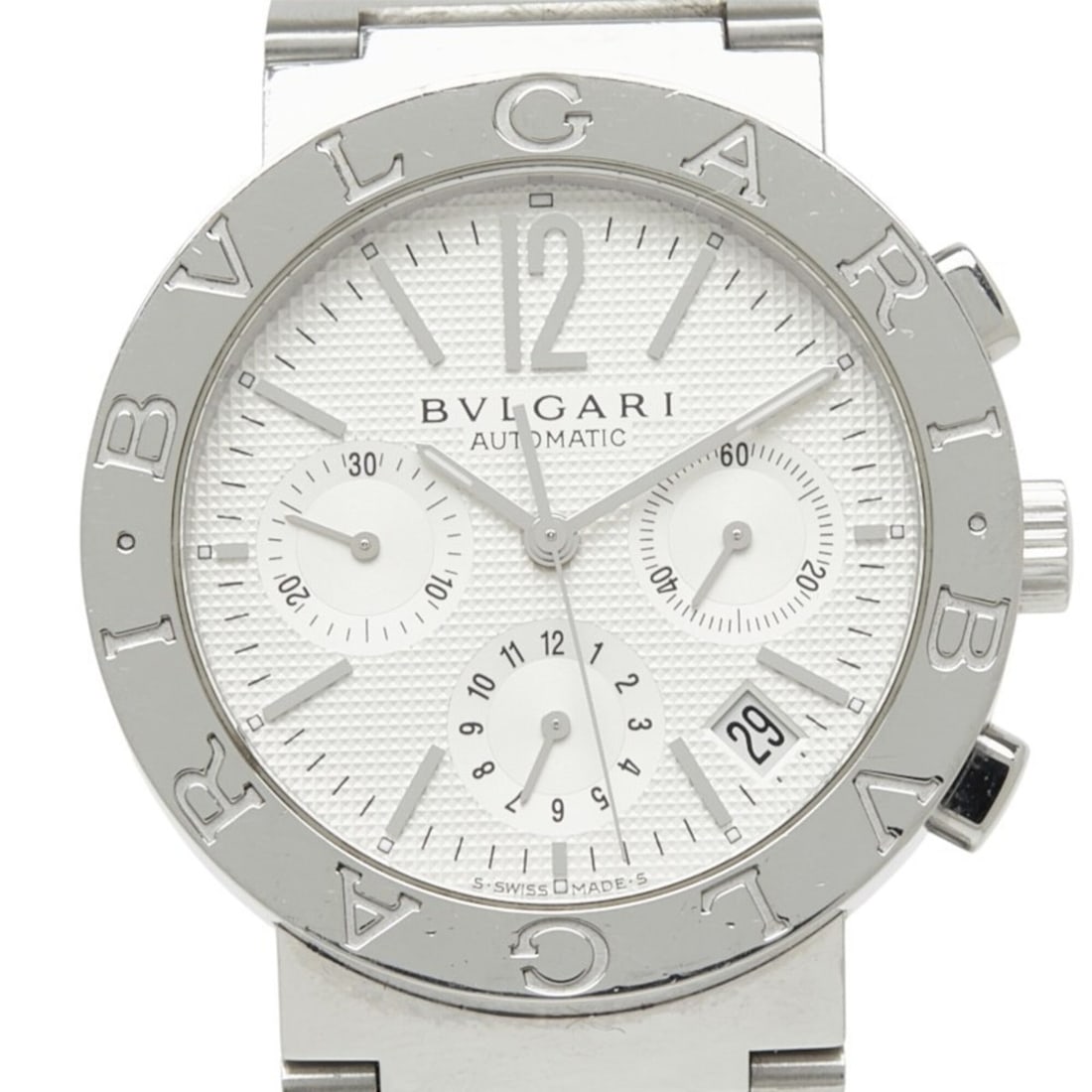 Bulgari Watch BB38SSCH Automatic (with manual winding) White Dial Stainless Steel Men's BVLGARI (1 of 13)