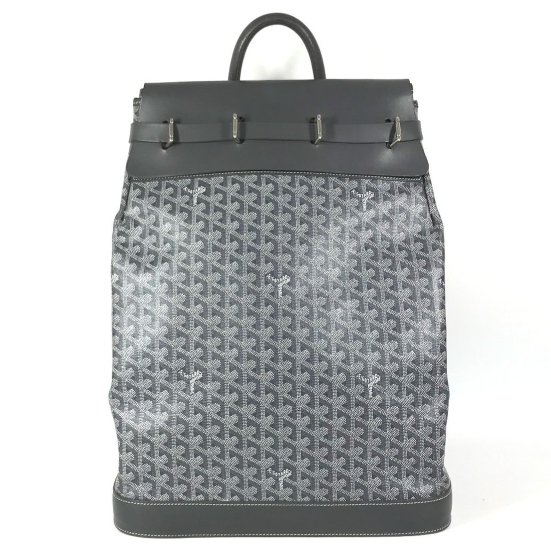 GOYARD Steamer Bag, Tote Handbag, Travel Boston Leather, Men's, Women's, Gray: --- Catalog ---Category: SizeSize (HxWxD): 47cm x 36cm x 23cm / 18.5'' x 14.17'' x 9.05''Category: DesignType: Boston bag, Handbag, Tote bagColor: GrayGender: Men,WomenMaterial: PVC , Leather Category