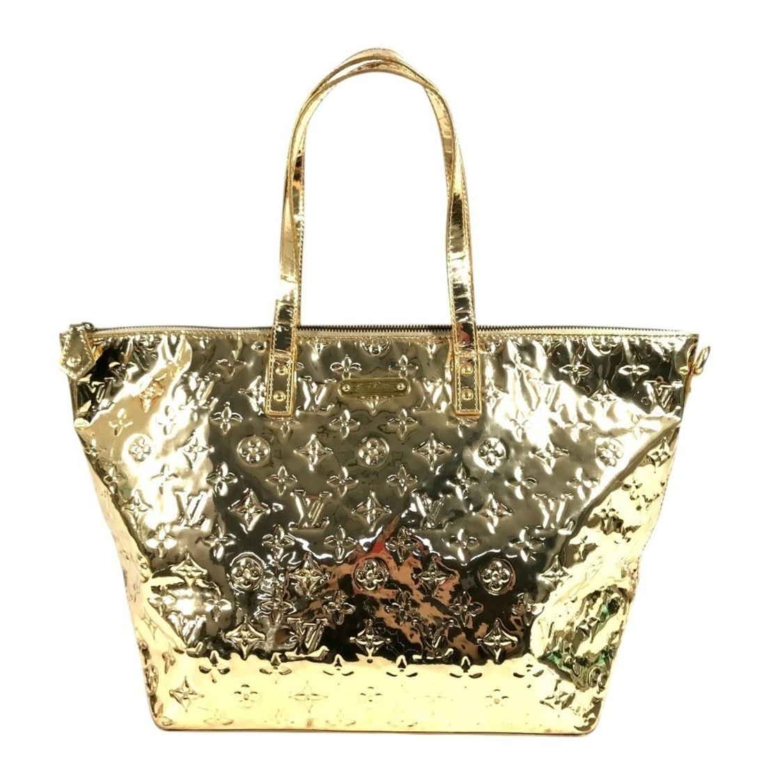 LOUIS VUITTON Louis Vuitton Monogram Miroir Bellevue GM Bag Tote Shoulder Leather Men's Women's Gold (1 of 18)