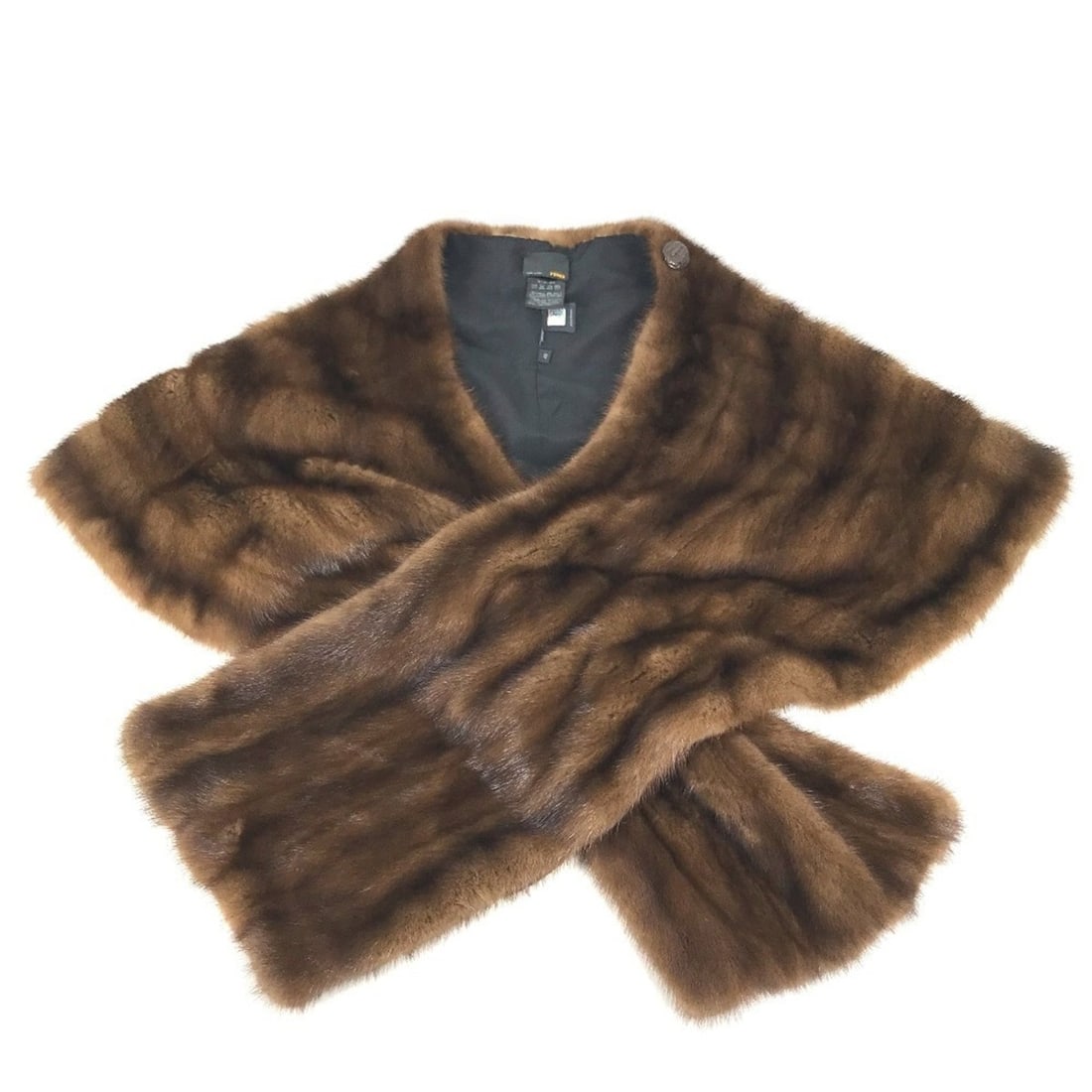 FENDI Fur Tippet Accessory Scarf Mink Women's Brown (1 of 13)