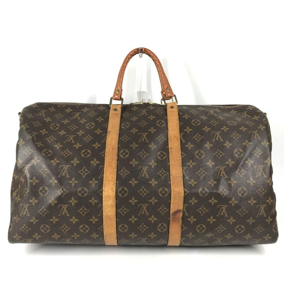 LOUIS VUITTON M41414 Monogram Keepall Bandoulière 55 Bag, Travel Handbag, Boston Canvas, Men's, (1 of 20)