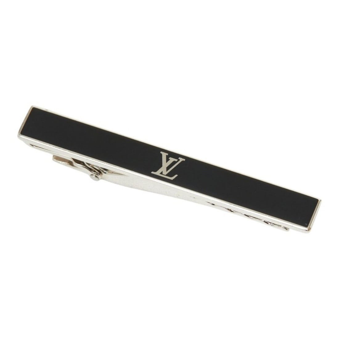Louis Vuitton LV Award Tie Clip M00913 Silver Black Metal Men's LOUIS VUITTON: --- Catalog ---Category: DesignType: Tie pinColor: Black, SilverGender: MenMaterial: MetalCategory: GeneralMPN: M00913Brand: Louis Vuitton--- Item List ---Section: ConditionRanking: Rank AB Used - Tra