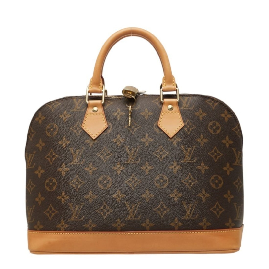 Louis Vuitton Monogram Alma PM (older model) handbag, M51130, brown leather, women's.: --- Catalog ---Category: SizeSize (HxWxD): 24cm x 32cm x 16cm / 9.44'' x 12.59'' x 6.29''Category: DesignType: HandbagColor: BrownGender: WomenMaterial: PVC , Leather Category: GeneralMPN: M51130Brand