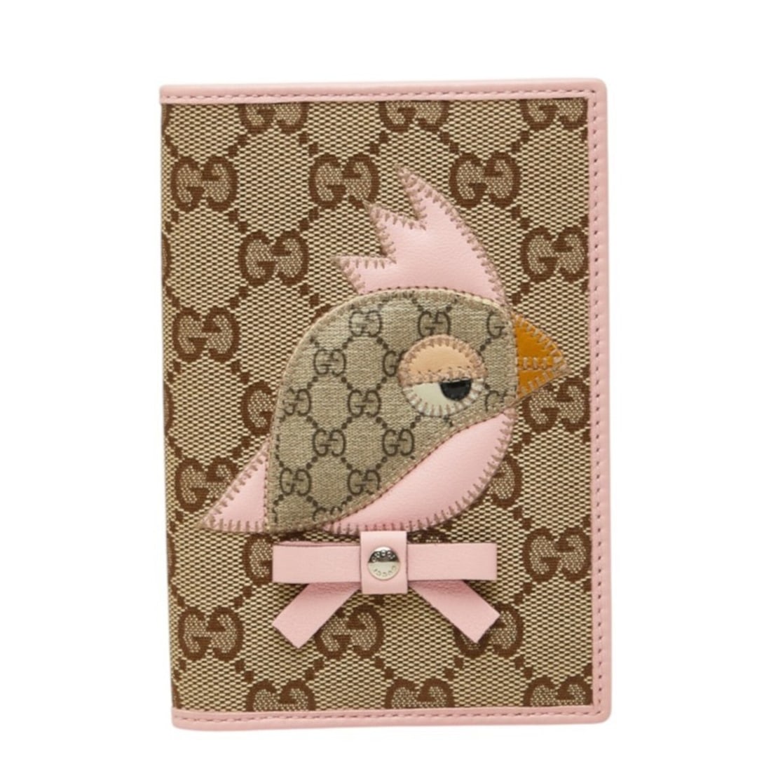Gucci Papagallo GG Canvas Passport Case, Business Card Holder/Card Case 271363 203887 Pink Beige: --- Catalog ---Category: DesignType: Passport coverColor: Beige, PinkGender: WomenMaterial: Canvas , Leather Category: GeneralMPN: 271363 203887Brand: GucciCategory: Physical PropertiesSize (HxWxD): 1