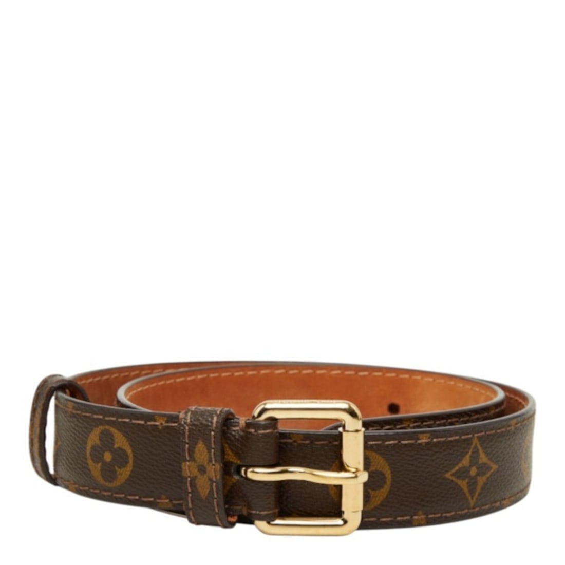 Louis Vuitton Monogram Belt, Size 75 30, M9274, Brown, Women's. (1 of 9)