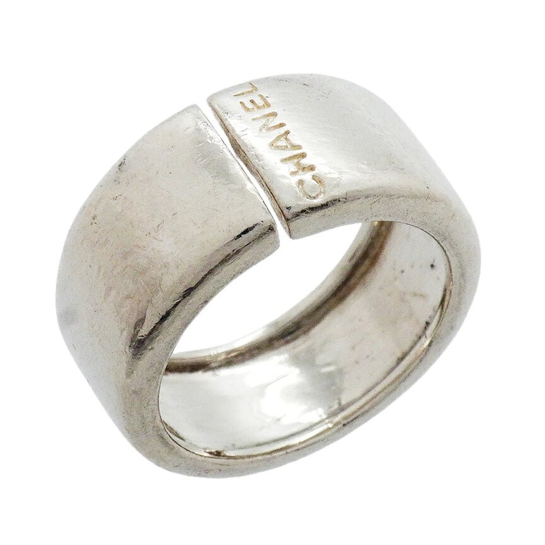 Chanel ring, sterling silver 925, size 12.5, women's.: --- Catalog ---Category: SizeJP Size: 12.5US Size: 6.5Category: DesignType: Band ringGender: WomenMaterial: Silver 925Category: GeneralBrand: Chanel--- Item List ---Section: ConditionRanking: Rank B U
