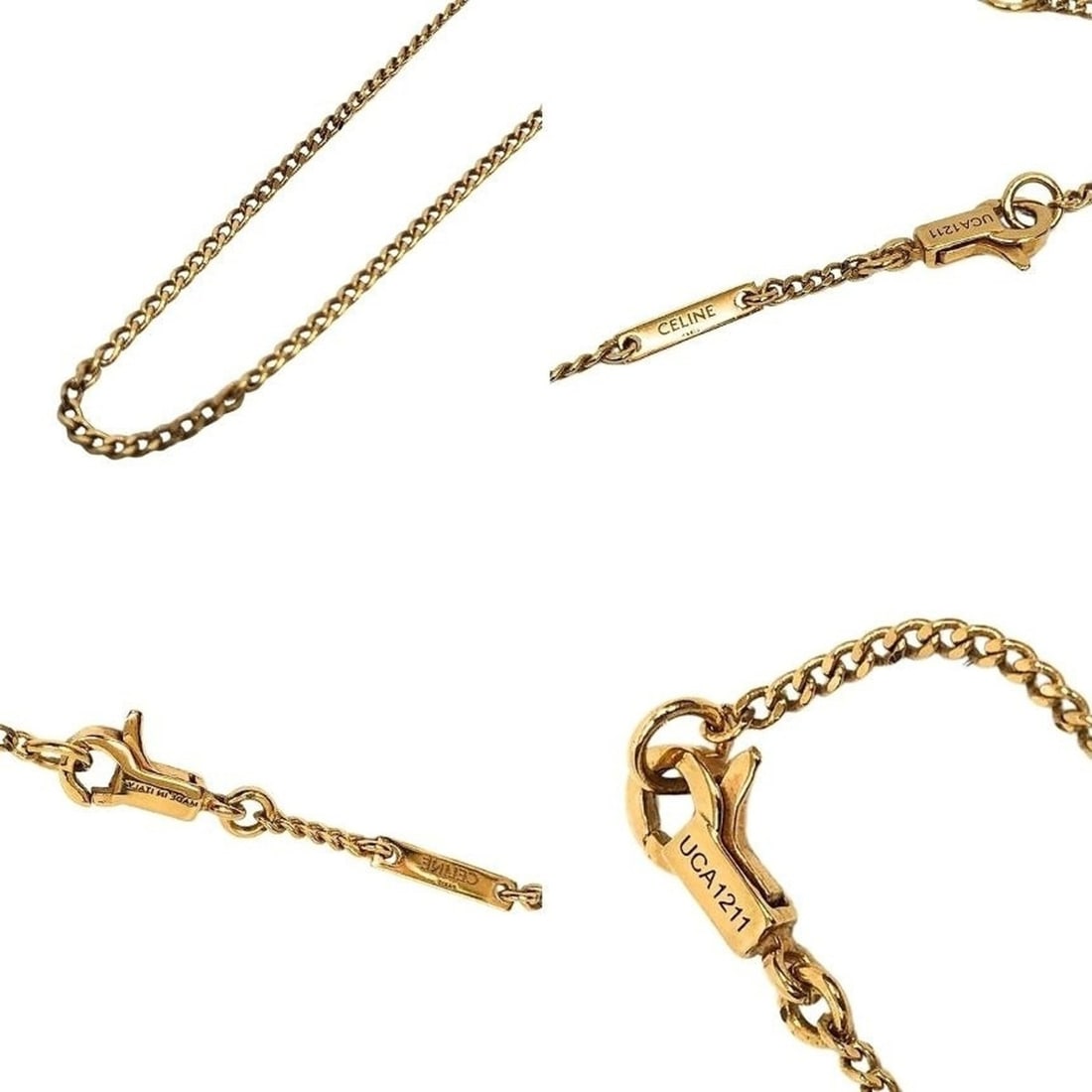 CELINE Separable Chain Necklace, Gold - 3