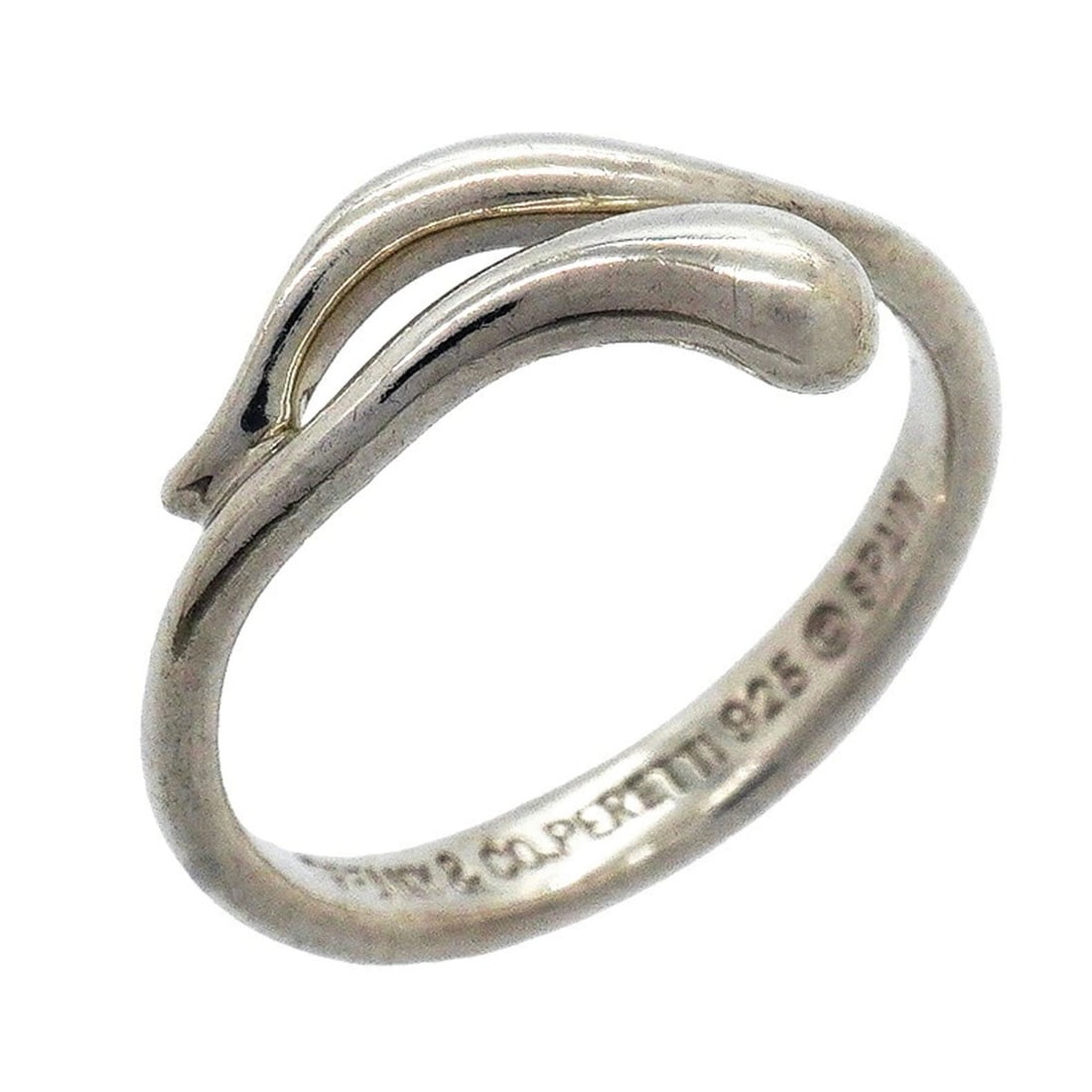 Tiffany & Co. Teardrop Ring, Sterling Silver 925, Size 7.5, Women's, P3501506: --- Catalog ---Category: SizeJP Size: 7.5US Size: 4Category: DesignType: Band ringGender: WomenMaterial: Silver 925Category: GeneralBrand: Tiffany--- Item List ---Section: ConditionRanking: Rank AB Us