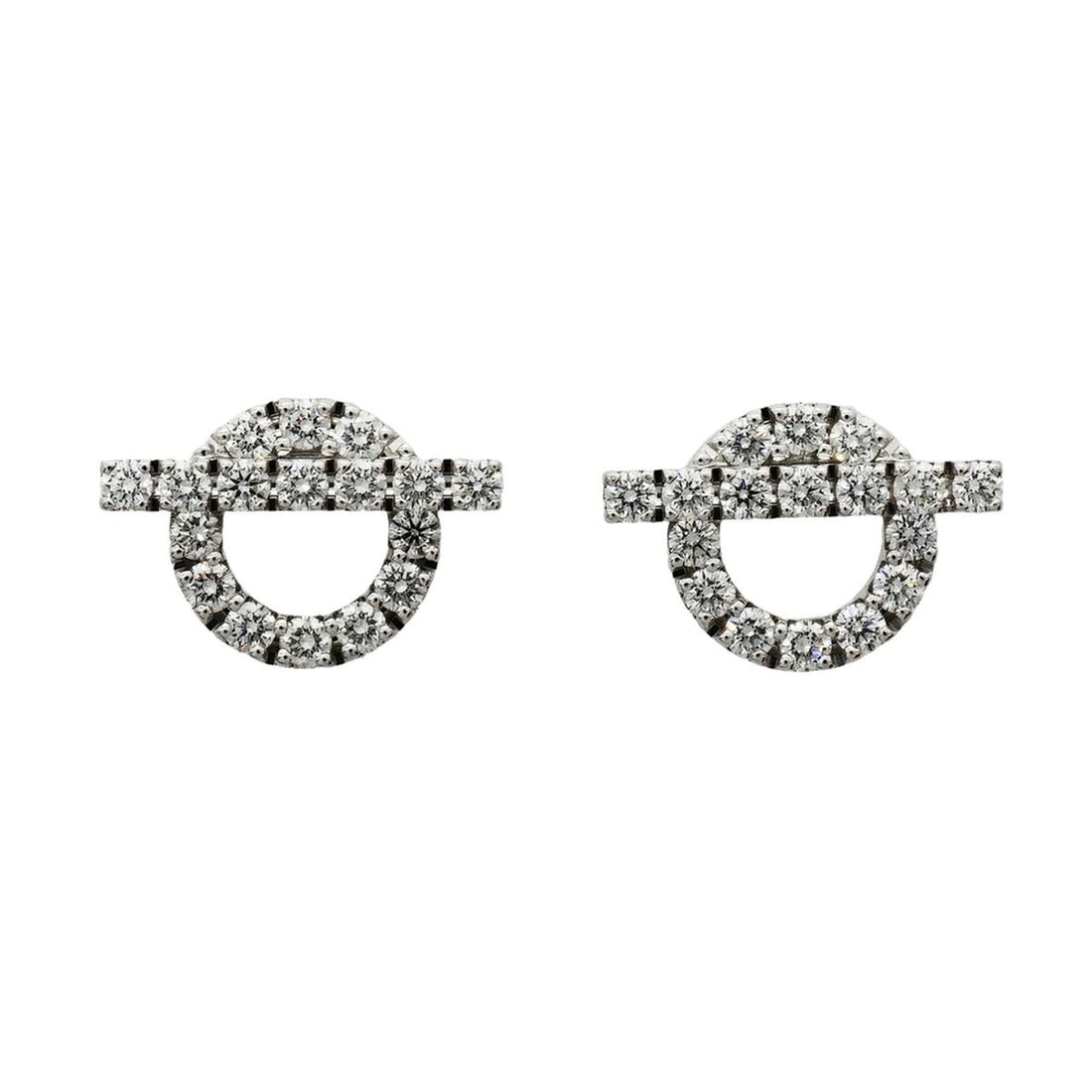 Hermes Finesse Earrings, 18K White Gold, Diamond, Ladies' P3433535: --- Catalog ---Category: SizeSize (HxWxD): 10.10mm x 14.80mm / 0.40'' x 0.58''Category: DesignType: Stud earringsStone: DiamondGender: WomenMaterial: White gold (18K)Category: GeneralBrand: Hermes--- 