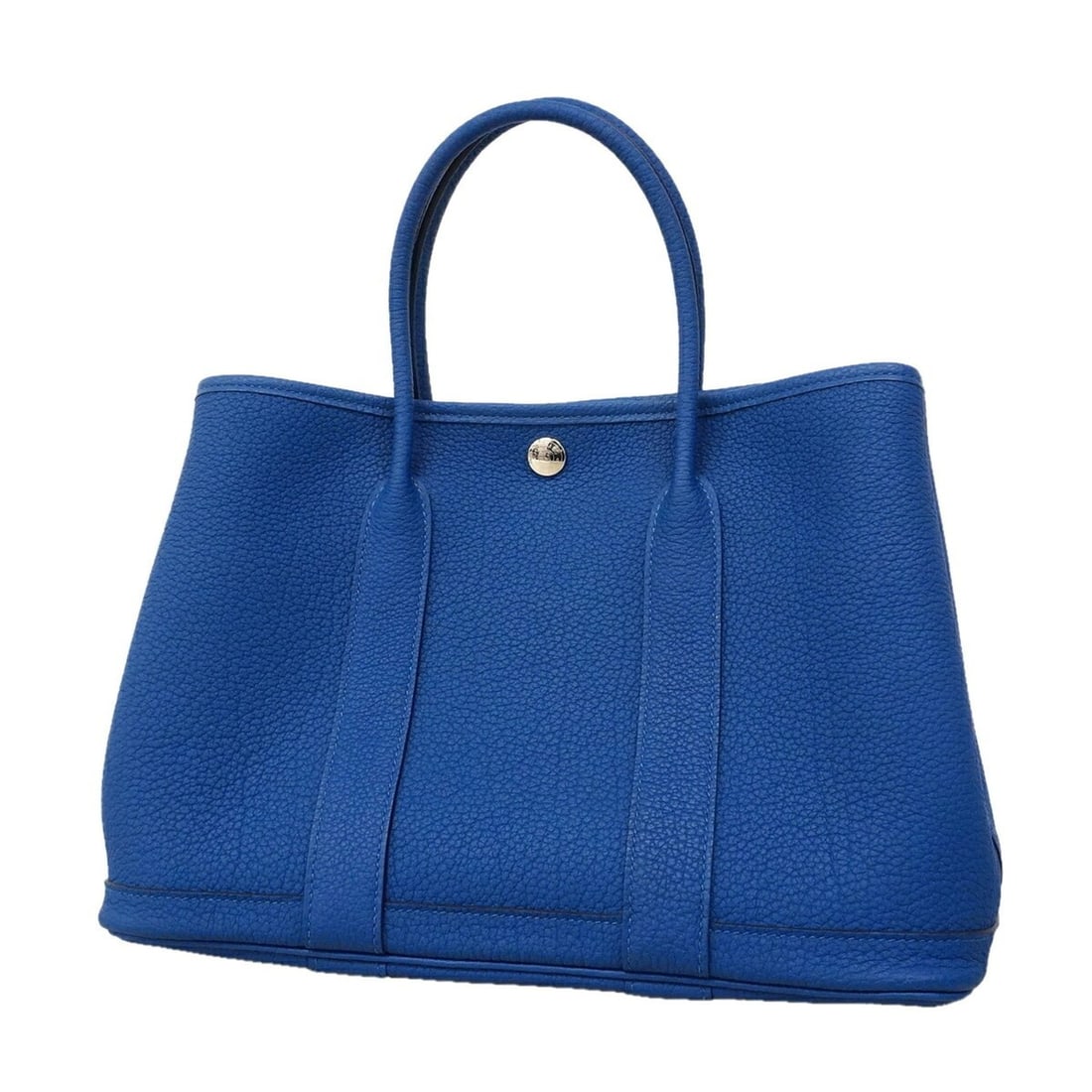 Hermes Garden TPM Tote Bag, Negonda Blue, France, Z stamp, Women's, P3433090: --- Catalog ---Category: SizeSize (HxWxD): 21cm x 30cm x 13.5cm / 8.26'' x 11.81'' x 5.31''Category: DesignType: Tote bagColor: BlueGender: WomenMaterial: Negonda leather Hardware Color: SilverCategor