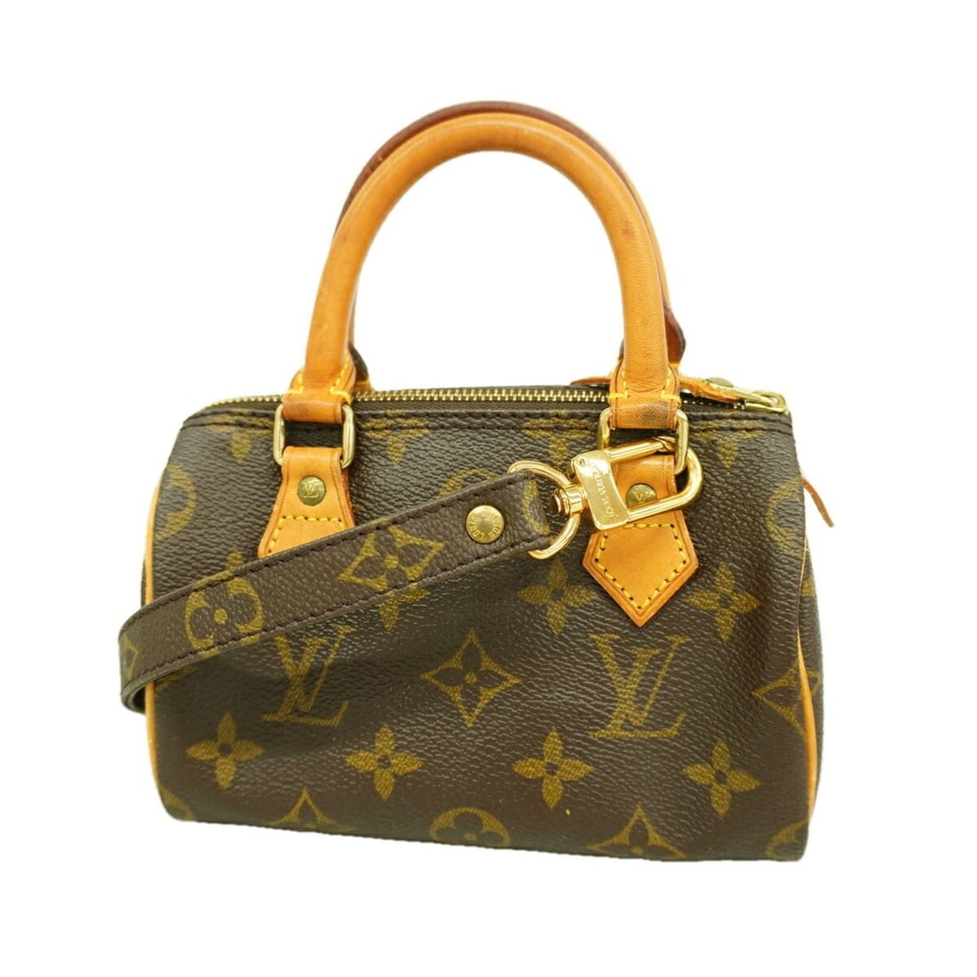 Louis Vuitton Monogram Mini Speedy Handbag M41534 Brown 2-way bag for women (1 of 18)
