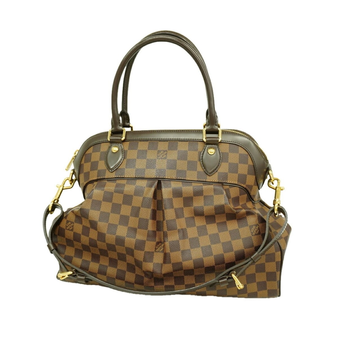 Louis Vuitton Damier Trevi GM Handbag N51198 Ebene 2-way bag for women: --- Catalog ---Category: SizeSize (HxWxD): 31cm x 39.5cm x 16.5cm / 12.2'' x 15.55'' x 6.49''Category: DesignType: HandbagColor: EbeneGender: WomenCategory: GeneralMPN: N51198Brand: Louis Vuitton--- I
