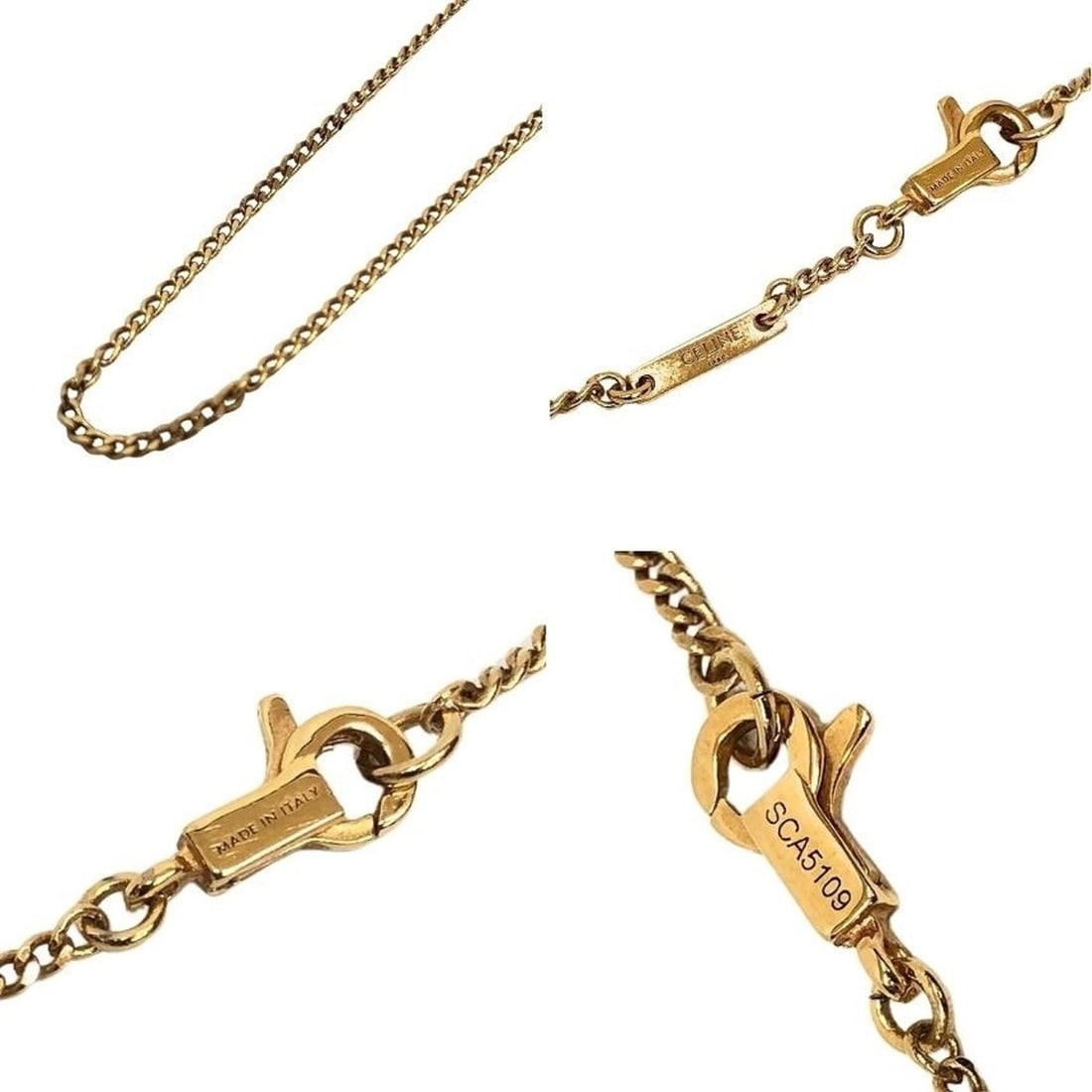 CELINE Separable Chain Necklace Gold - 4
