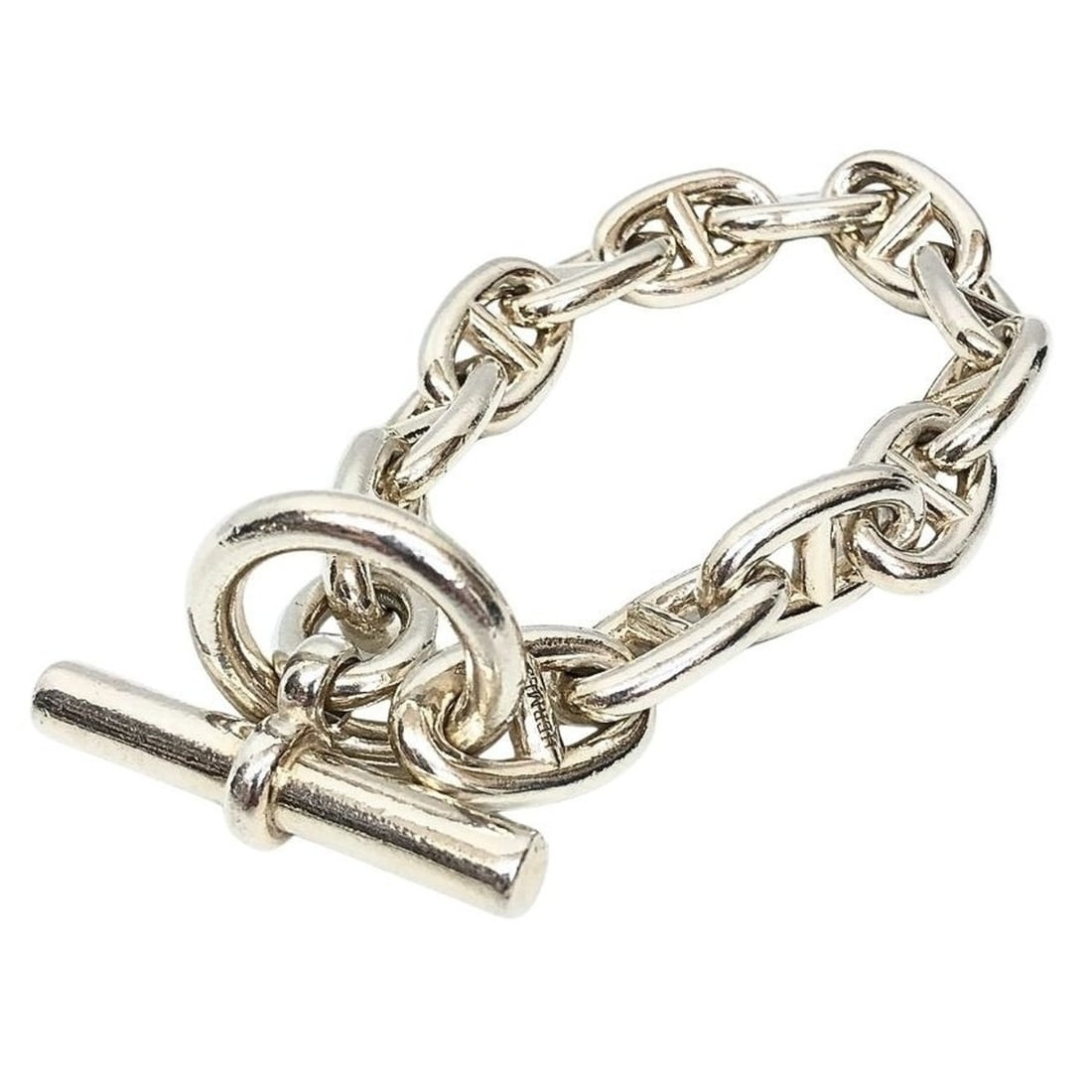 Hermes Chaine d'Ancre TGM 13-link AG925 Silver Bracelet: --- Catalog ---Category: SizeLength: 24cm / 9.44''Category: DesignType: Charm braceletColor: SilverGender: WomenMaterial: Silver 925Category: GeneralBrand: HermesCountry of Origin: France--- Item